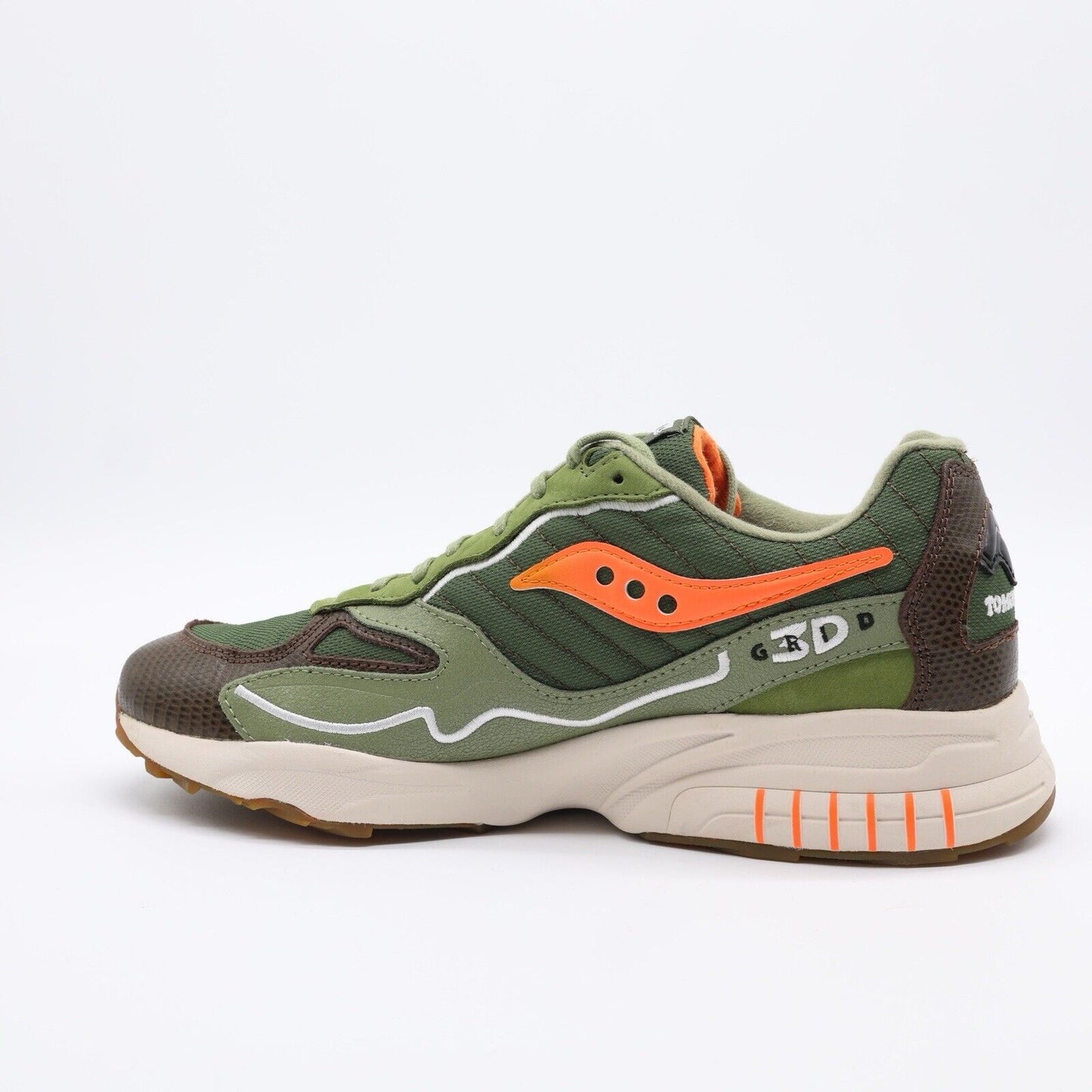 Size 11.5 - Saucony x Maybe Tomorrow 3D Grid Hurricane ‘Tortoise’ (Pre-owned)