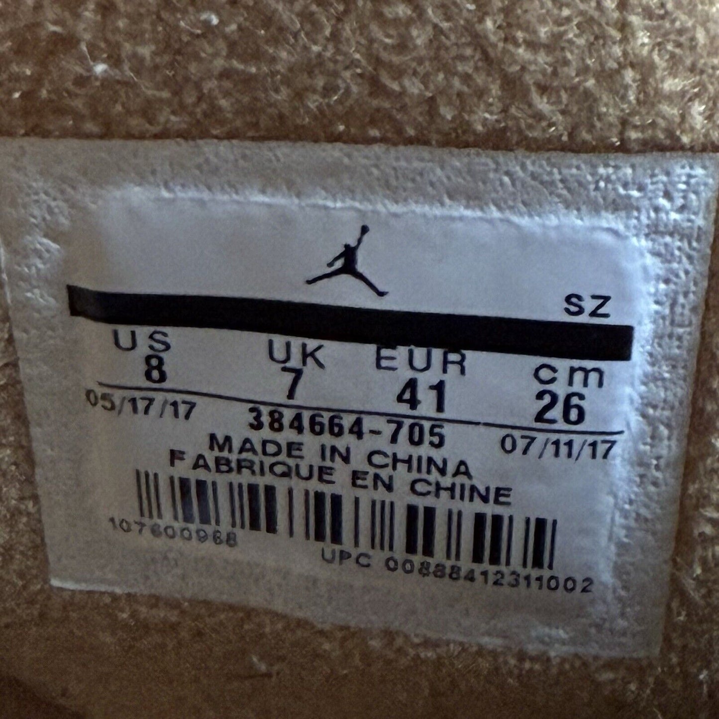 Size 8 - Air Jordan 6 Retro ‘Wheat’ (Pre-owned)