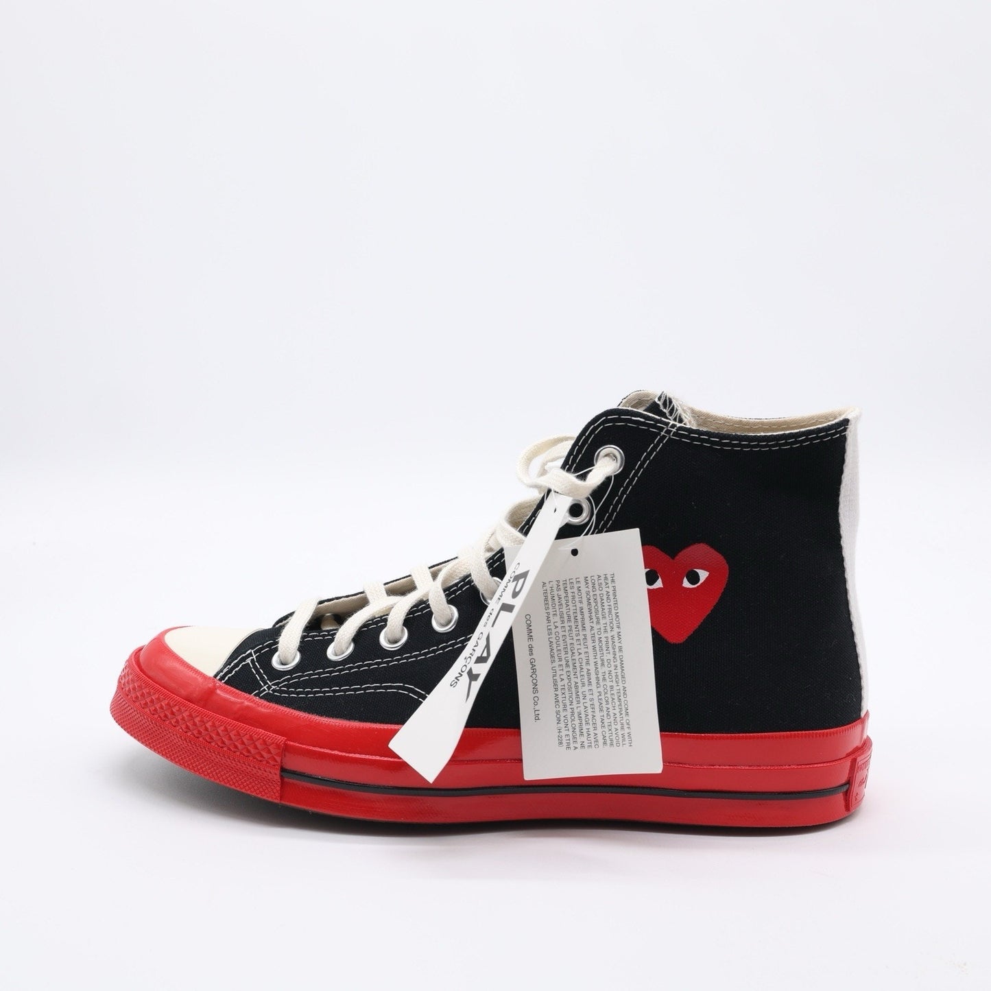 Size 9 - Converse Comme des Garçons Play x Chuck 70 High ‘Black Red’
