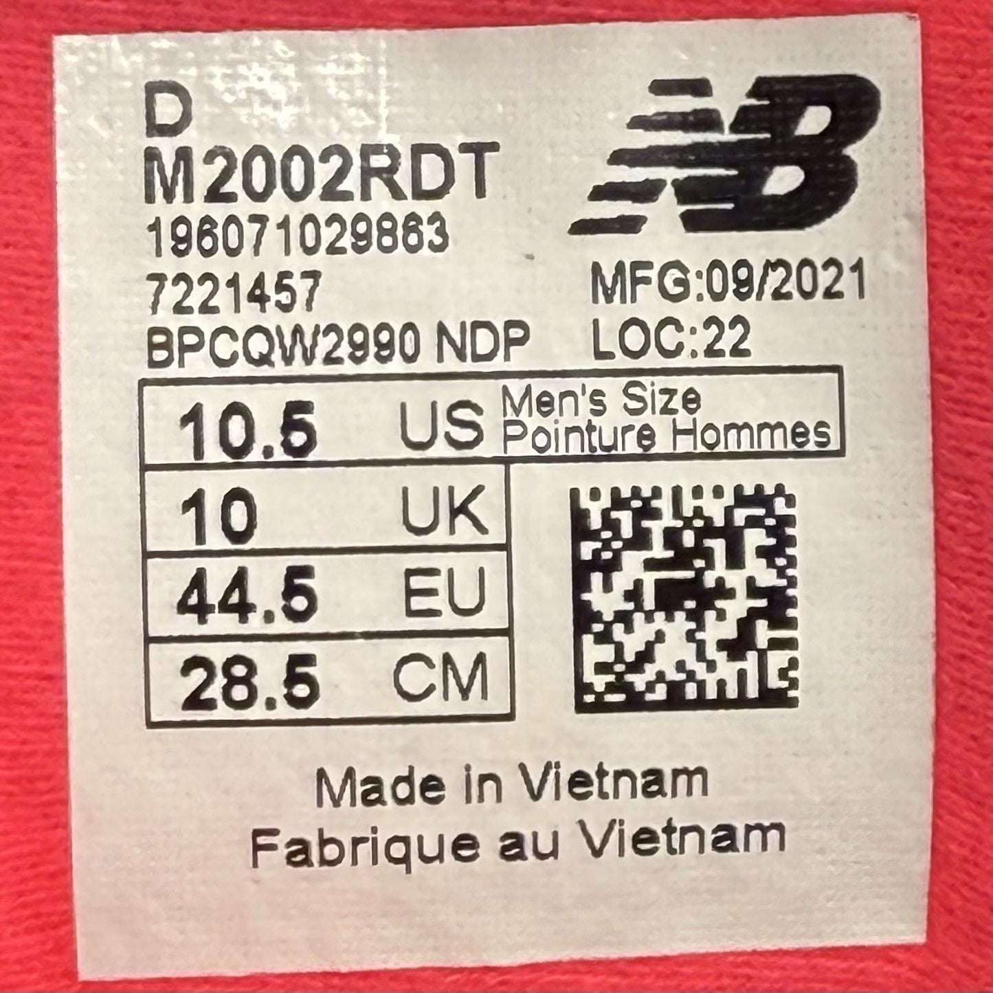 Size 10.5 - New Balance DTLR x 2002R ‘Masquerade’
