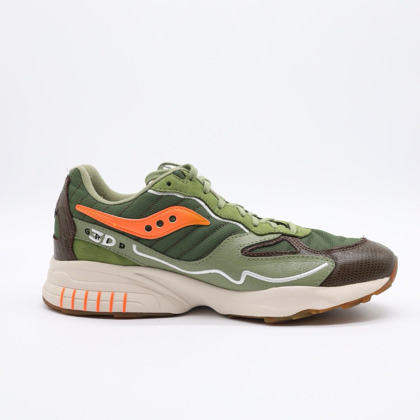 Size 11.5 - Saucony x Maybe Tomorrow 3D Grid Hurricane ‘Tortoise’ (Pre-owned)