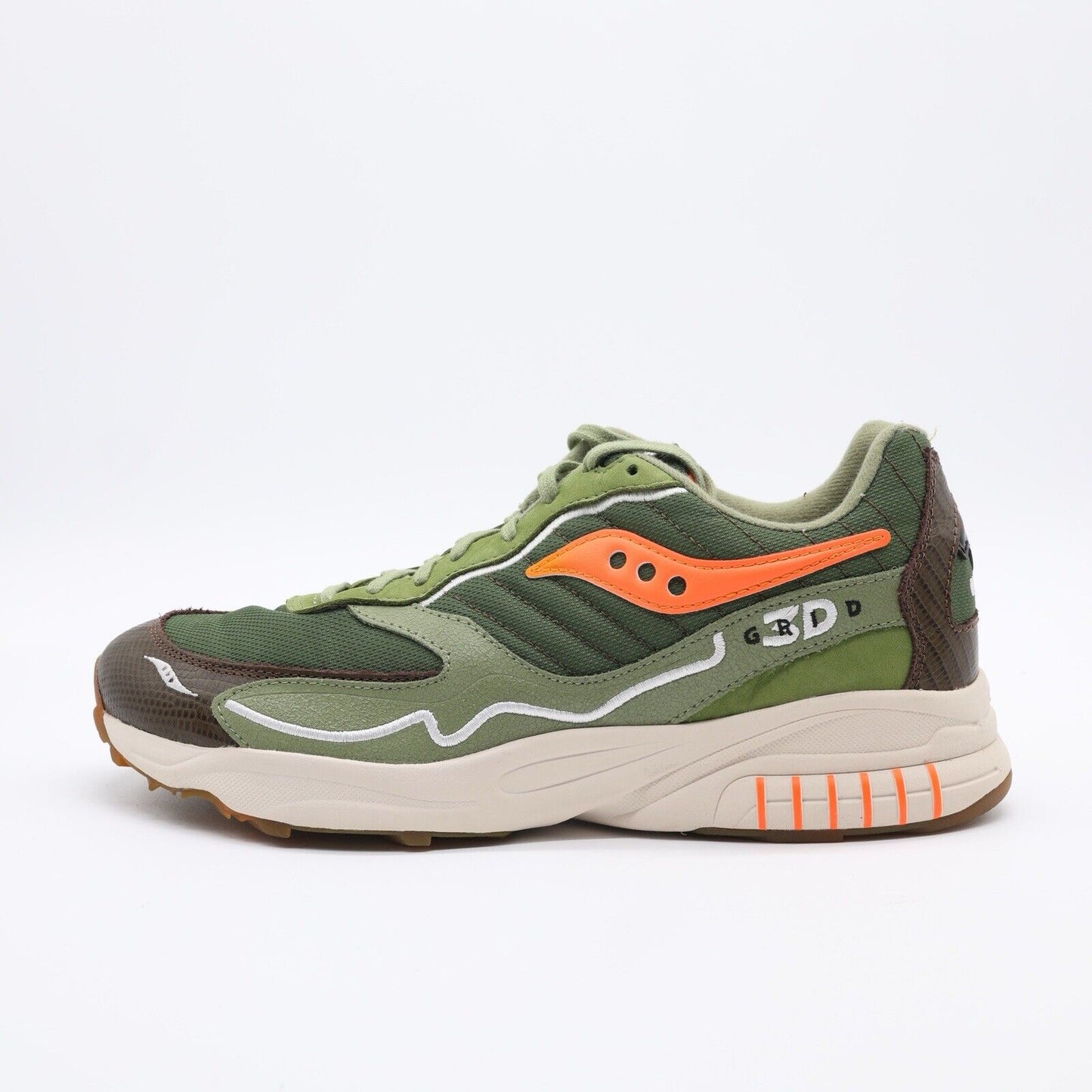 Size 11.5 - Saucony x Maybe Tomorrow 3D Grid Hurricane ‘Tortoise’ (Pre-owned)