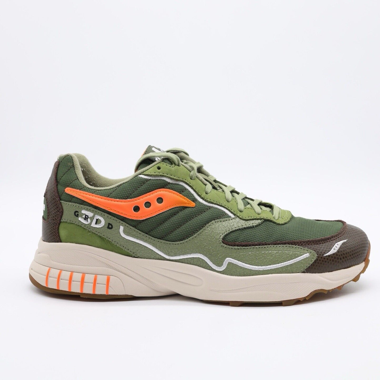 Size 11.5 - Saucony x Maybe Tomorrow 3D Grid Hurricane ‘Tortoise’ (Pre-owned)