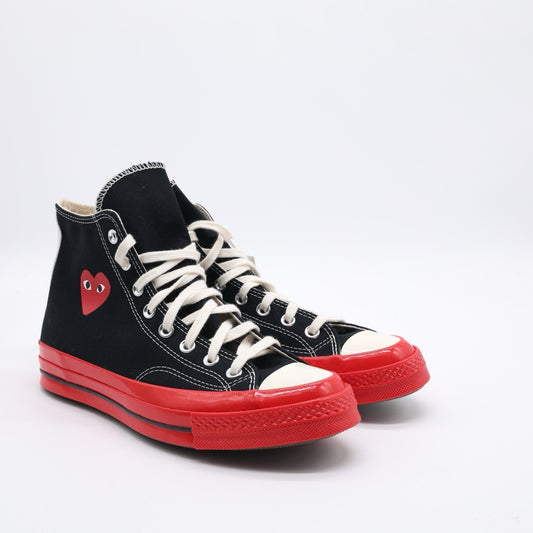Size 9 - Converse Comme des Garçons Play x Chuck 70 High ‘Black Red’